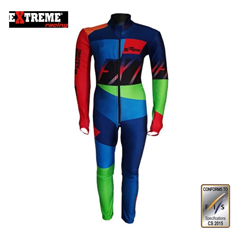 23 EXTREME エクストリーム GS RACING SUIT FIS 【BLUE LIME/RED