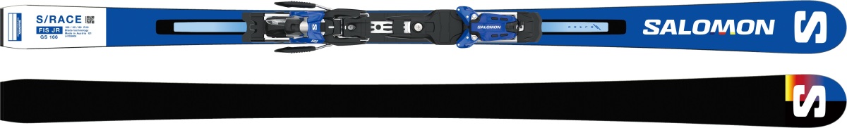 2023 SALOMON サロモン S/RACE FIS GS JR + X12Lab ジュニア スキー板 