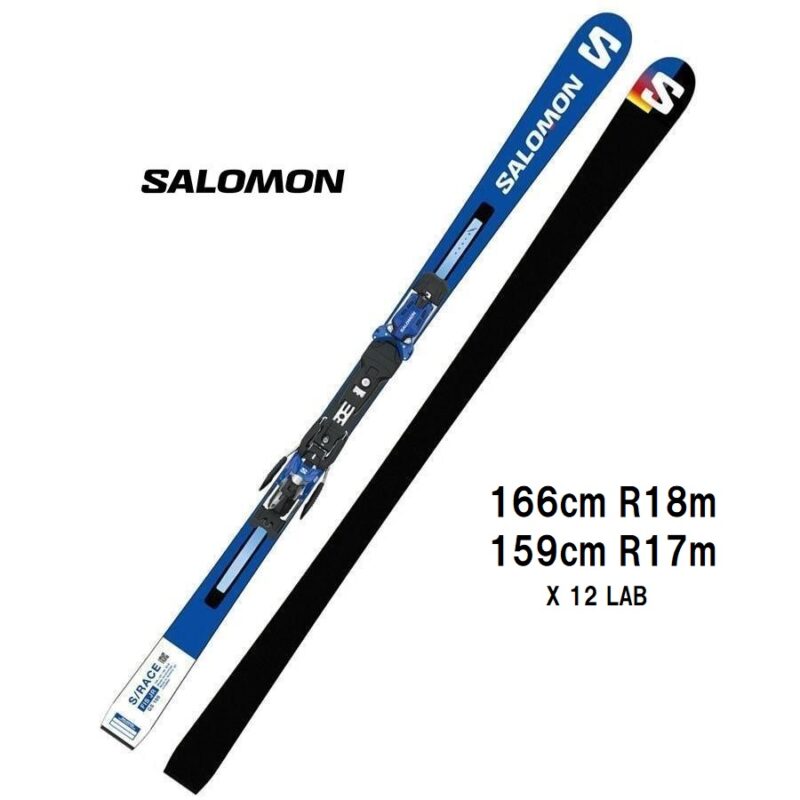 2024 SALOMON サロモン S/RACE FIS GS JR + X12Lab ジュニア スキー板 