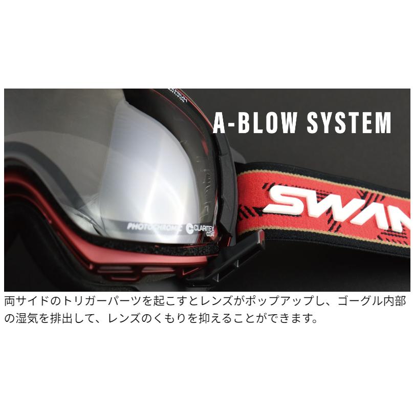 24 SWANS (スワンズ) ROVO RV-MDH-CMIT-BL【SPW】スキーゴーグル MIT調 