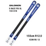 26 SALOMON サロモン S/RACE FIS SL 155 U16 + ICON RS12 ジュニア