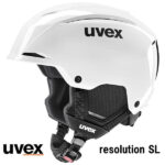 新品ヘッド　ヘルメットスラローム用チンガード付きサイズ52-55cm ジュニア用 26 UVEX ウベックス resolution SL 566333 ホワイト レーシング