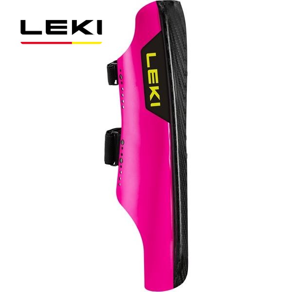 27 LEKI レキ SHIN GUARD CARBON RAILROAD RACE 365700511 ネオン